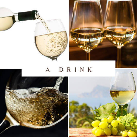 A collage of moscato wine images