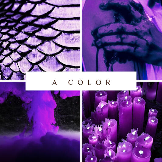Collage of purple images