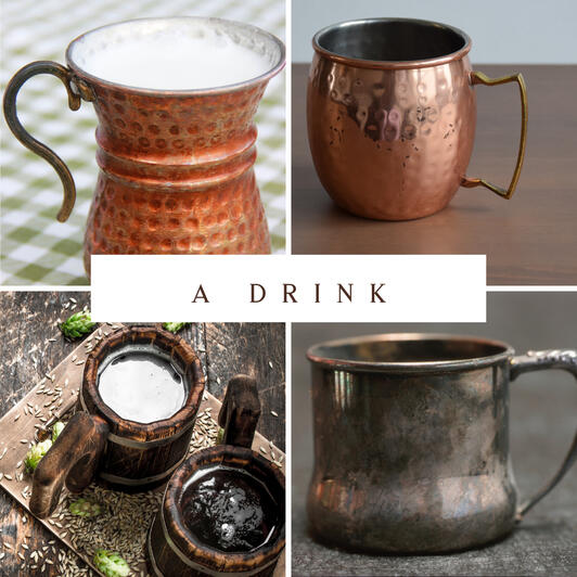 A collage of demonic alcohol (called ignaq) images