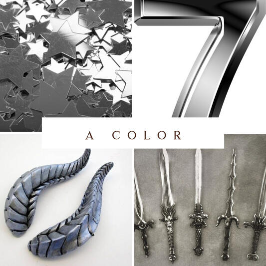 Collage of silver images